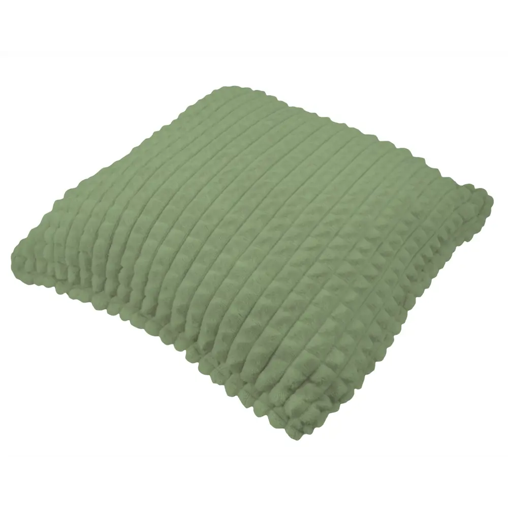 Подушка декоративная Плюш 40х40 см оливковая LINEN WAY STLM-2102367 - Вид №1
