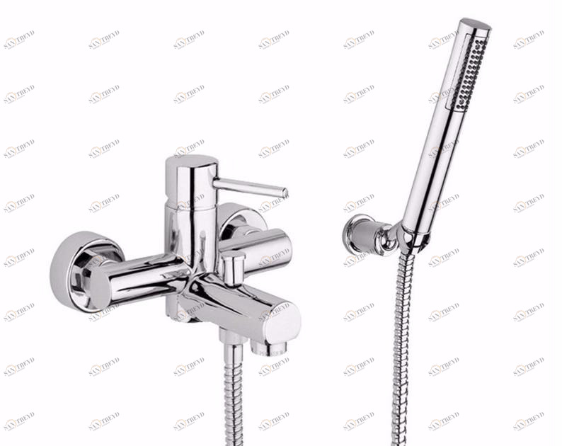 Rubinetteria Giulini Смеситель для ванны настенный с ручным душем Futuro F6501