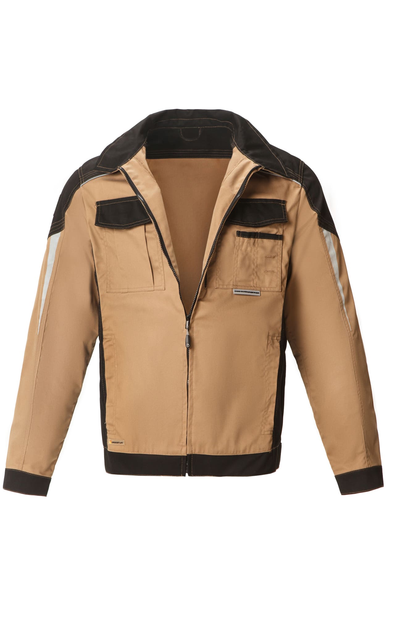 64628 Костюм  NEW 2 бежевый с черным STATUS  Летняя спецодежда  размер 44-46/170-176  - Вид №3