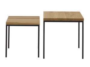 Квадратный журнальный столик из дуба