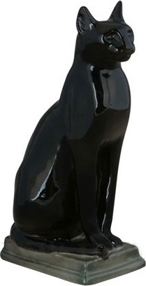 80440 Императорский фарфоровый завод Скульптура "Кошка египетская" Фарфор твердый 