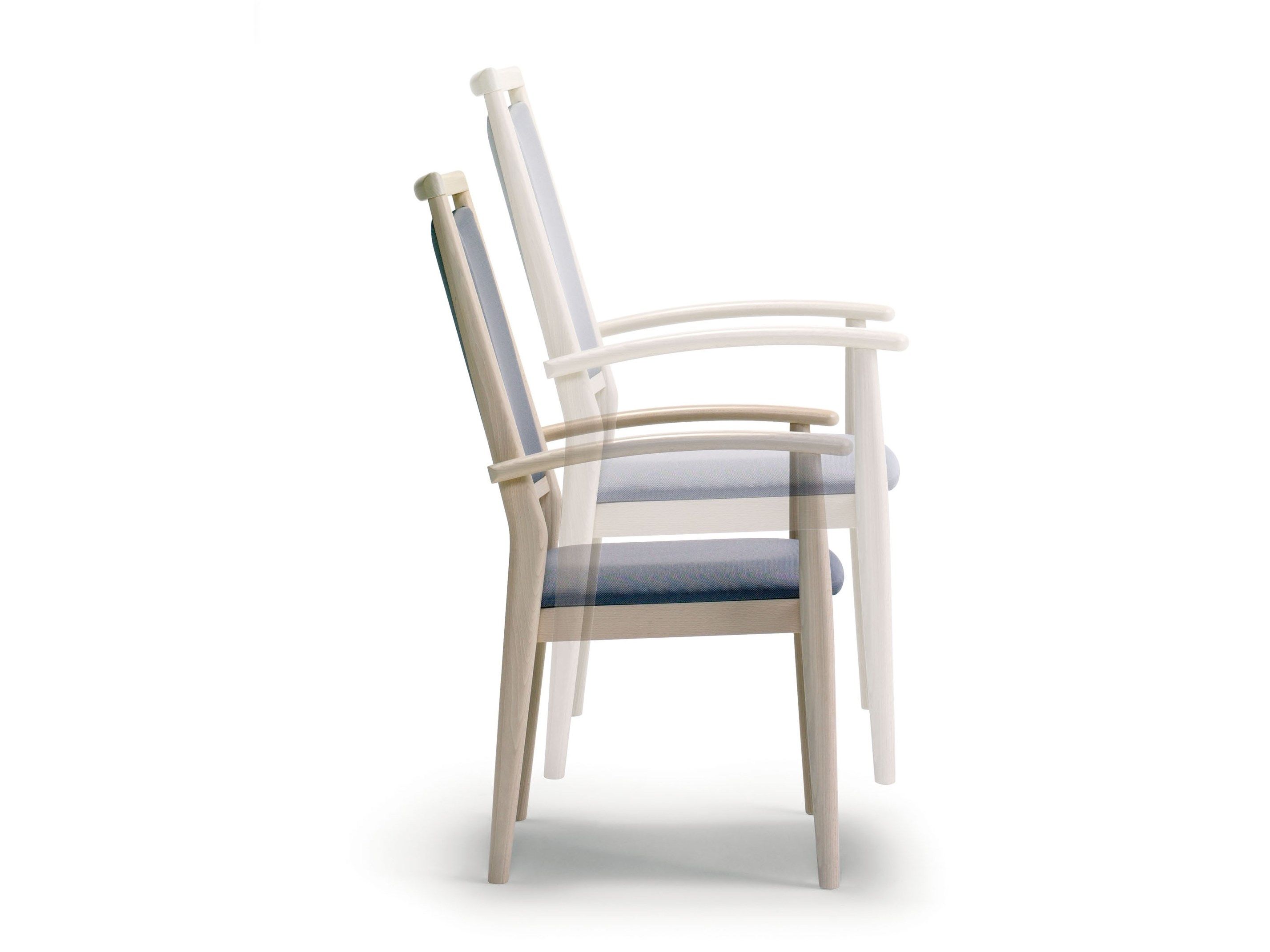 Штабелируемый тканевый стул с подлокотниками PIAVAL SPRING-Health &amp ARCH-00059540 - Вид №4