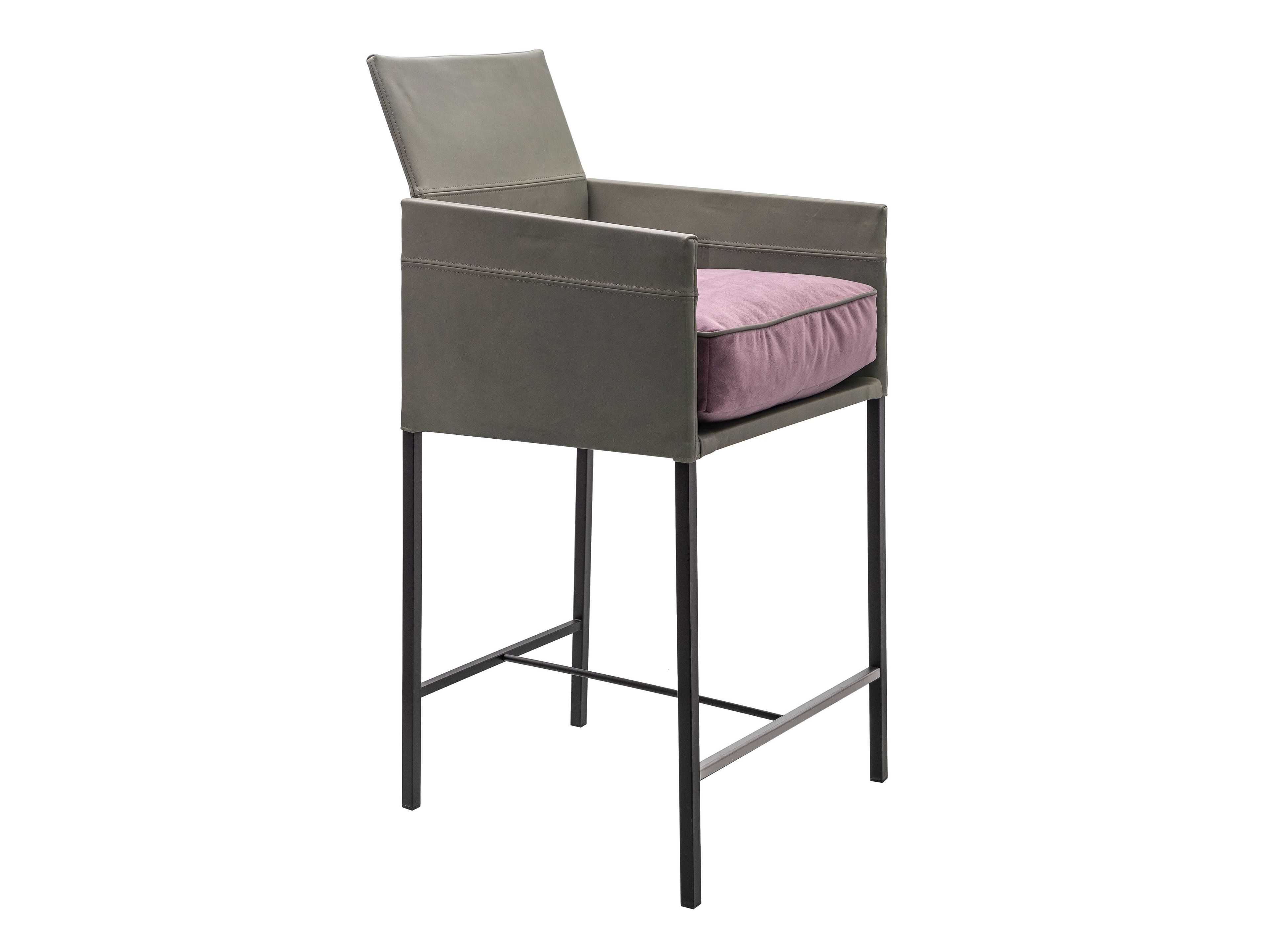 Барный стул с подставкой для ног со спинкой KFF Техас ARCH-00066223