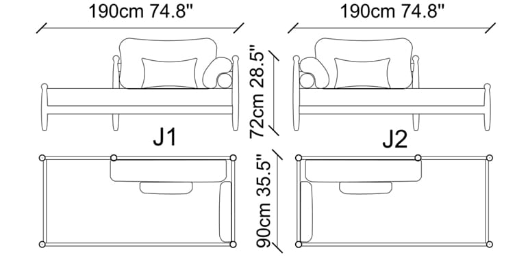 Обивка Dormeuse из дерева и ткани NDESIGN Ezora ARCH-00116667 - Вид №6
