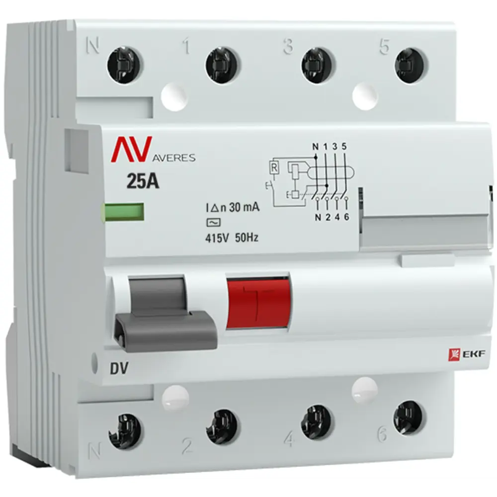 УЗО EKF Averes DV - защита от поражения током и возгорания 84579900 STLM-1109993