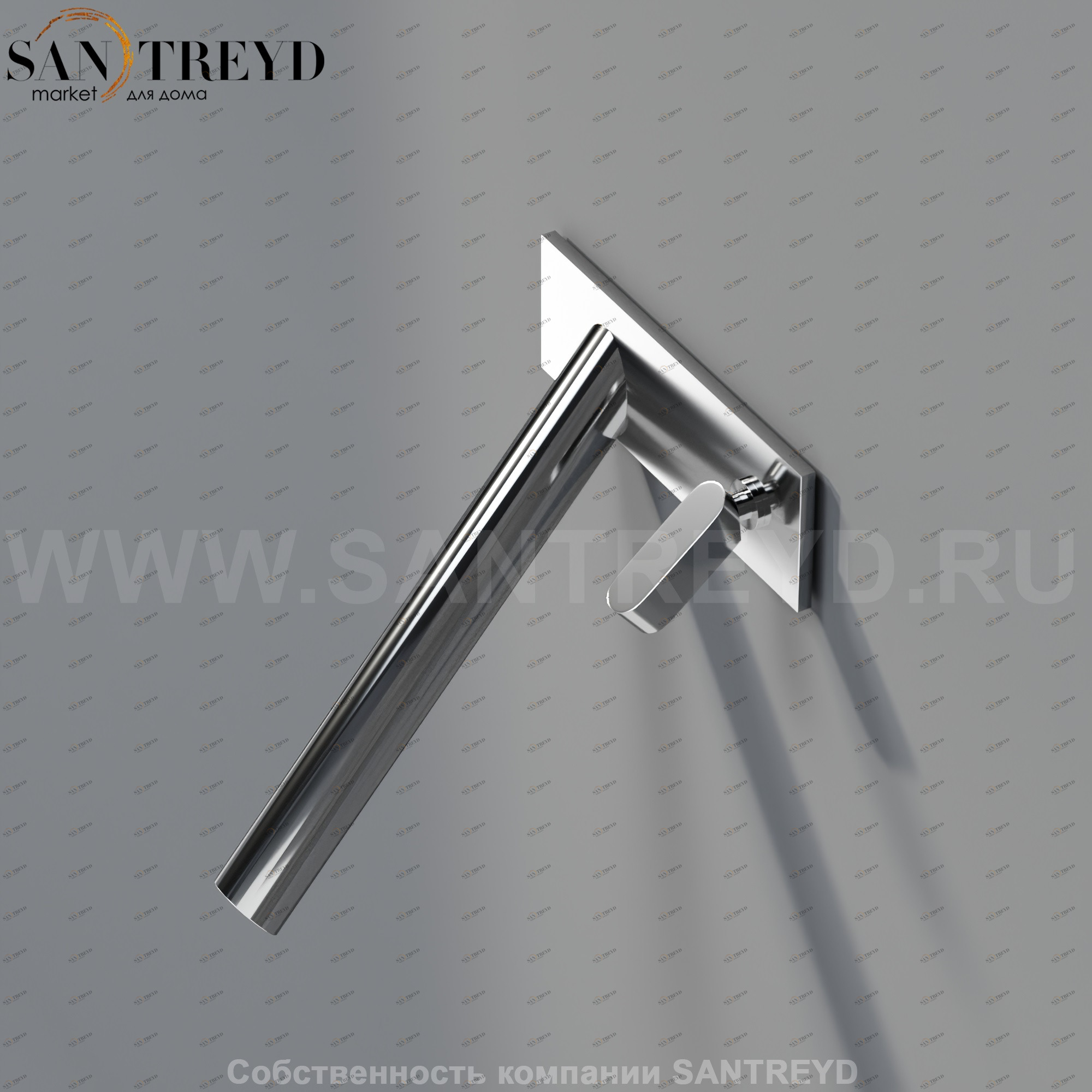 Встроенный смеситель ARUB1009DS SQUARE для раковины хромированный Agape