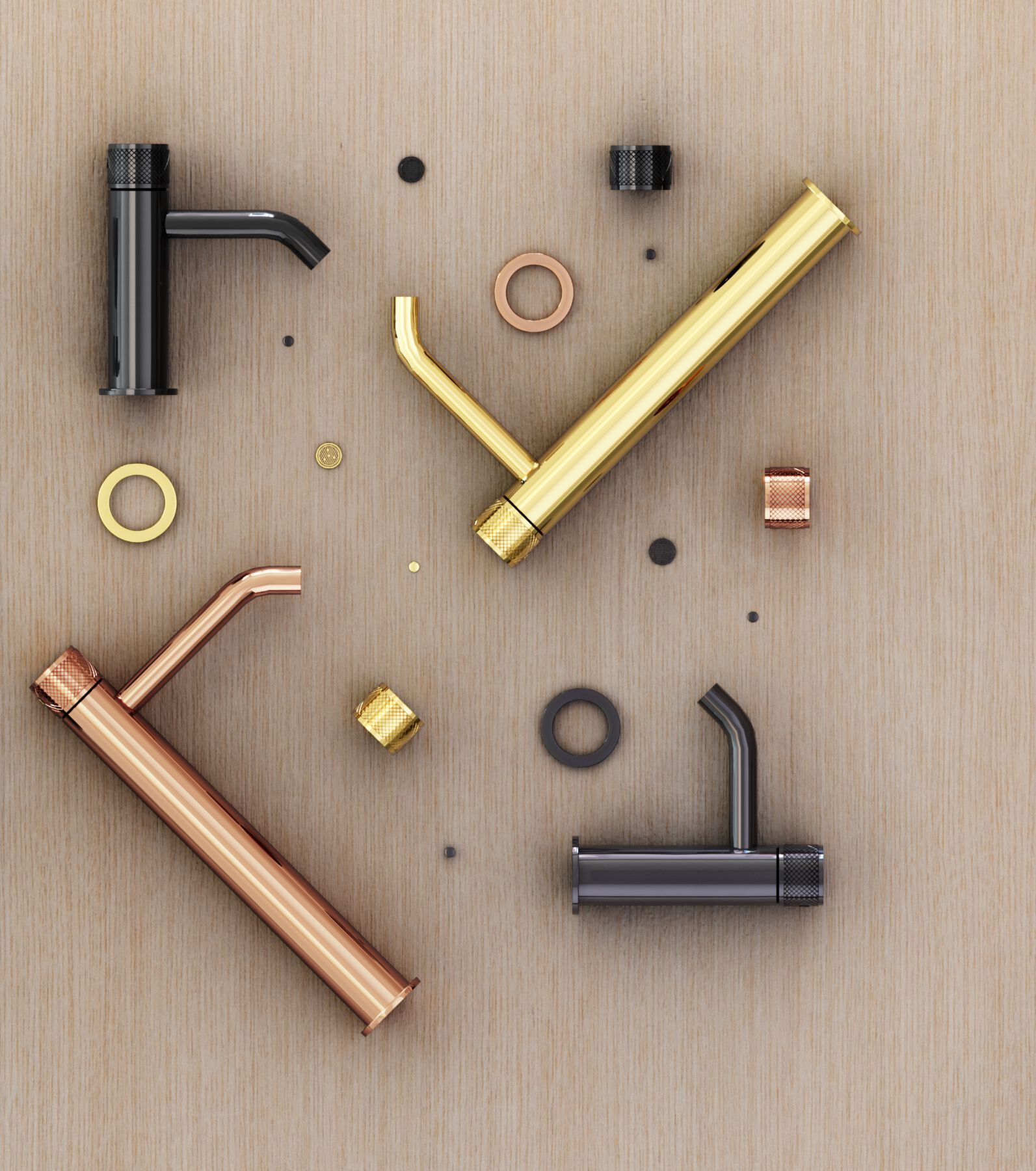 Смеситель для раковины с одним отверстием для пола CARIMALI Race ARCH-00151742 - Вид №1