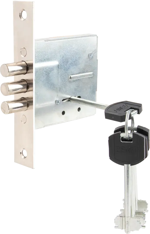 ЗЕНИТ Сувальдный врезной замок ЗВ8-6.4 с перекодировкой 85302640