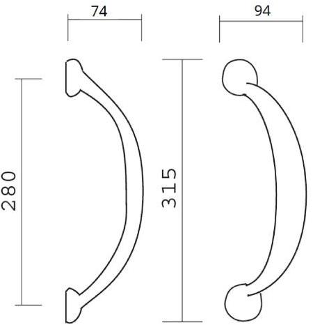 Pasini Ручка из латуни  4050  - Вид №2