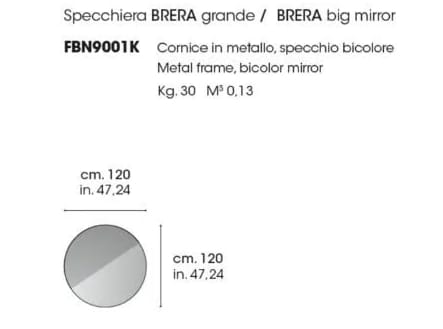Зеркало с металлической рамкой Modesign Brera ARCH-00048358 - Вид №6