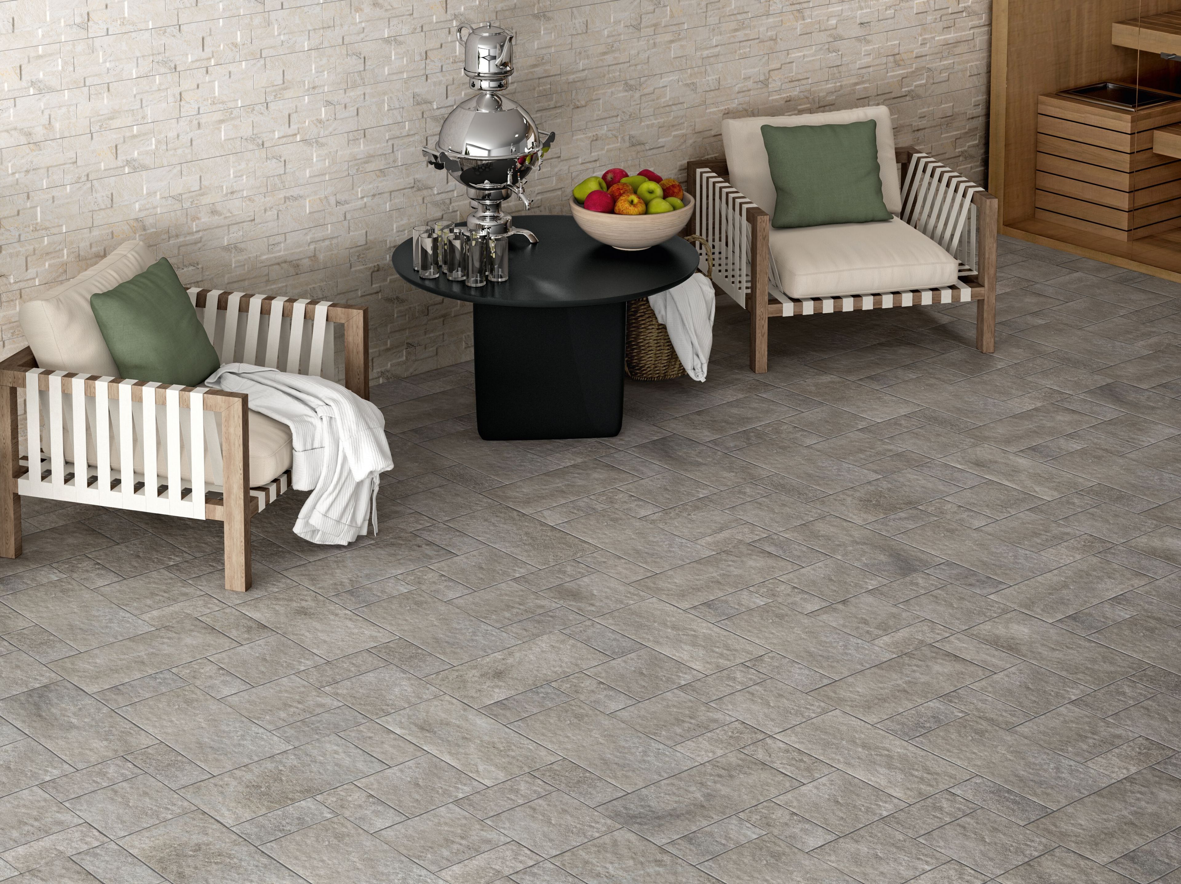 Пол / облицовка керамогранита с эффектом камня KERADOM NATIVA ARCH-00102493