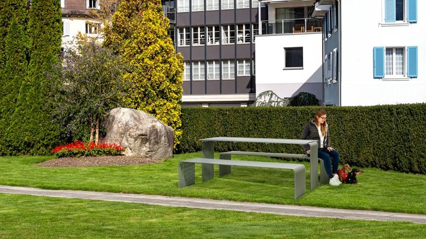 Urbantime Прямоугольный стол для общественных мест из металла Zeroquindici.015 sun-id-1418558 - Вид №6