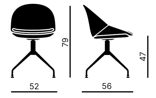 Стул на поворотном насесте Kastel Kross ARCH-00127724 - Вид №5