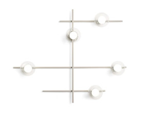 Светодиодный настенный / потолочный светильник из прозрачного металла и стекла