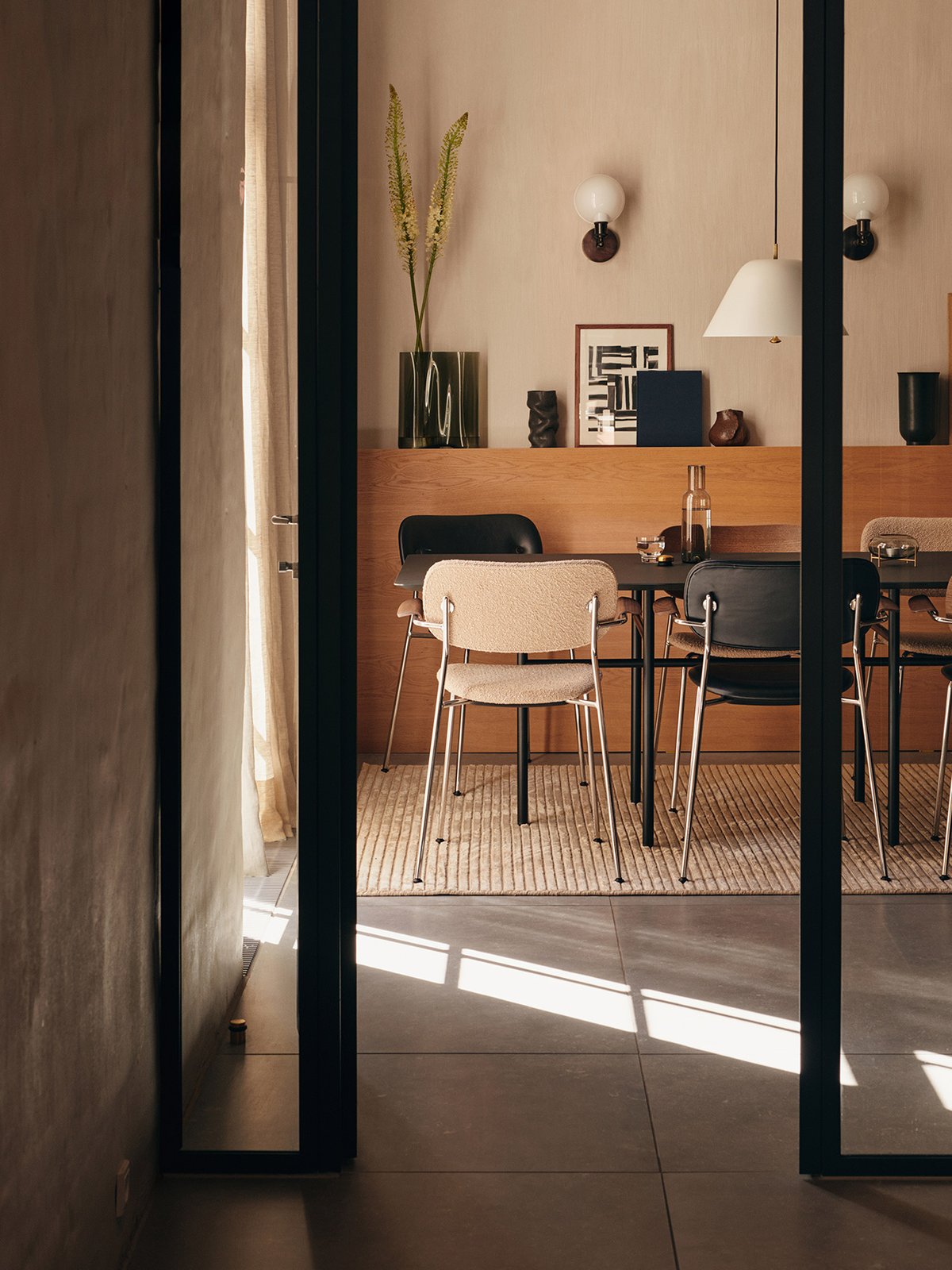 1110002-011206ZZ MENU Обеденный стул, полностью обитый, с подлокотником, Хром Темный мореный дуб | Ритц 1644  - Вид №20