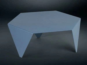 VGnewtrend Низкий металлический журнальный столик для гостиной