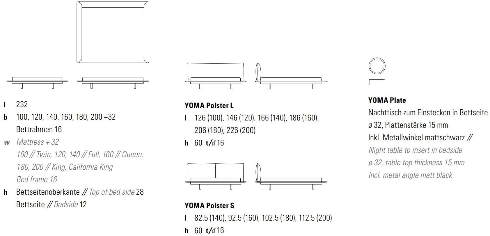 ZEITRAUM Кровать из ткани с мягким изголовьем sun-id-1495195 - Вид №7