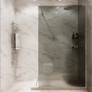 Душевая перегородка Mebelvann 100×200 см с тонированным стеклом и хромированным профилем 89372136