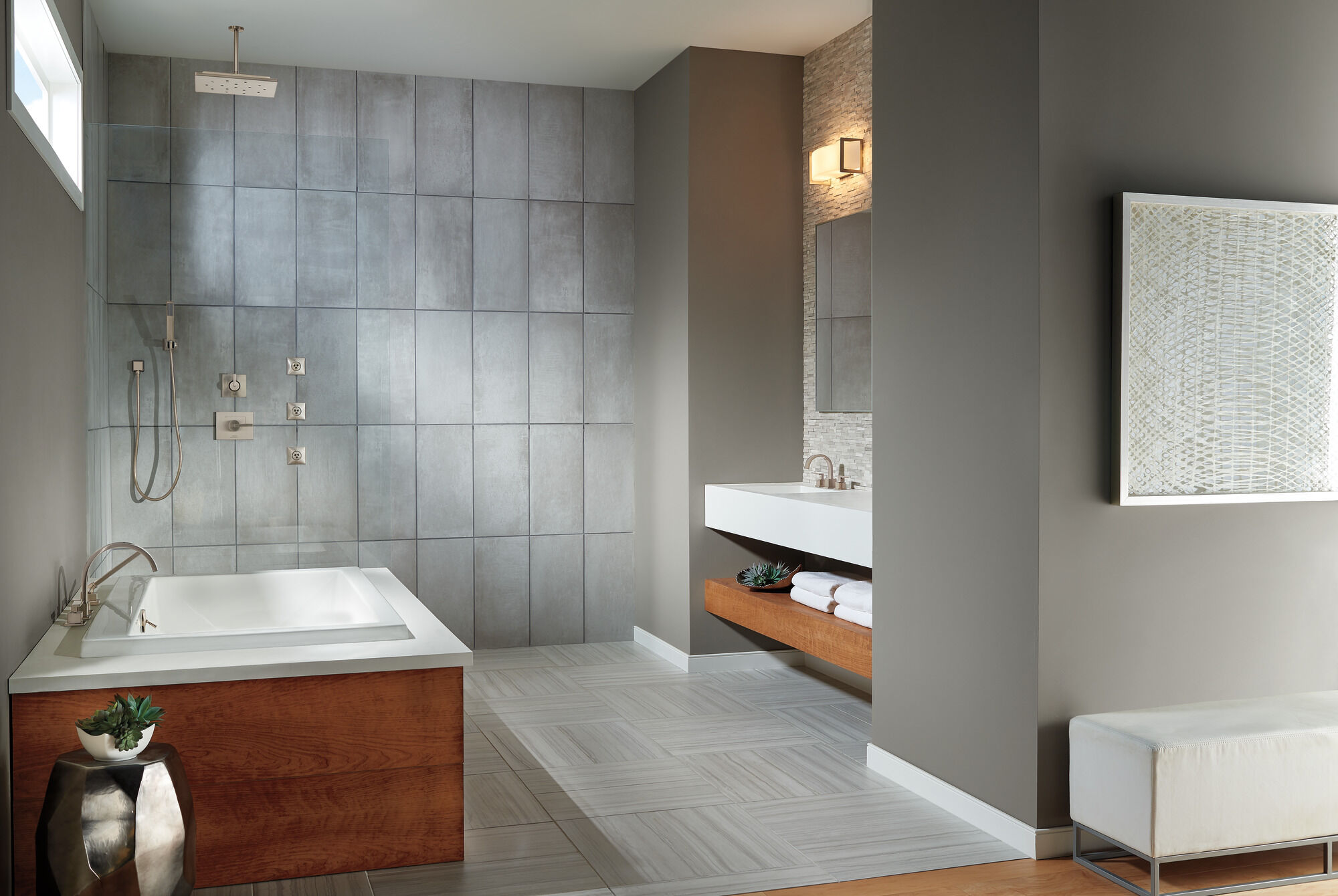 T4753-SS Римская ванна с ручным душем Delta Faucet Vero Нержавеющая сталь - Вид №1