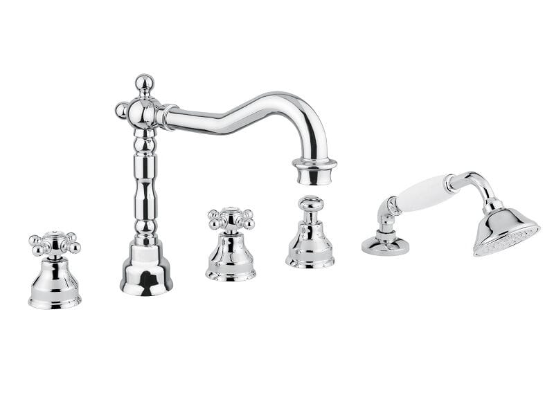 Хромированный латунный кран с 5 отверстиями Bugnatese REVIVAL ARCH-00027233 - Вид №1