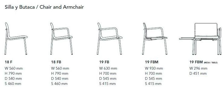 Mobboli Стул из ткани Save 18 f - Вид №3