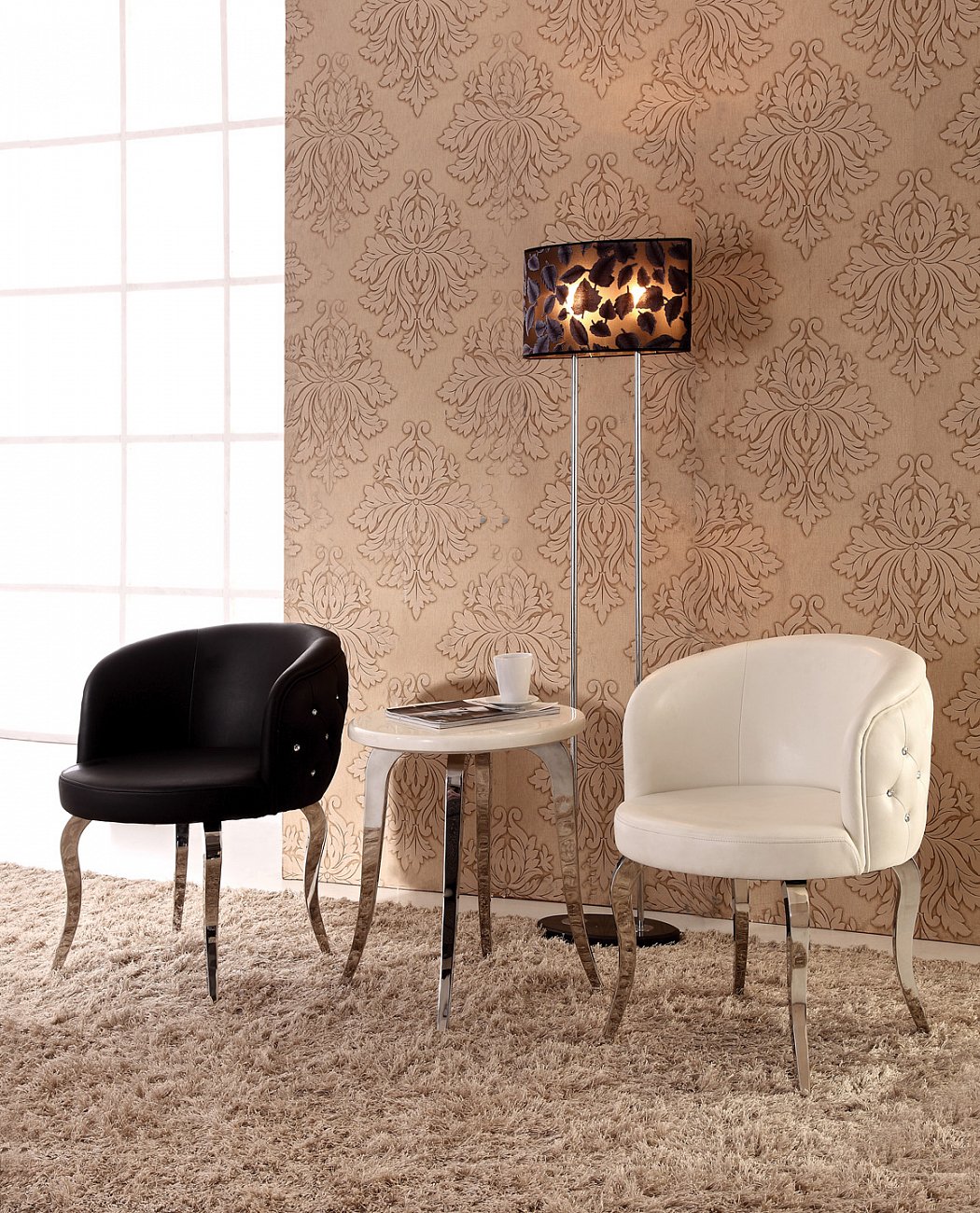 Кресло Poltrona черное ДОМАШНЯЯ ОБСТАНОВКА SKY 045178 Черный Santreyd - Вид №1