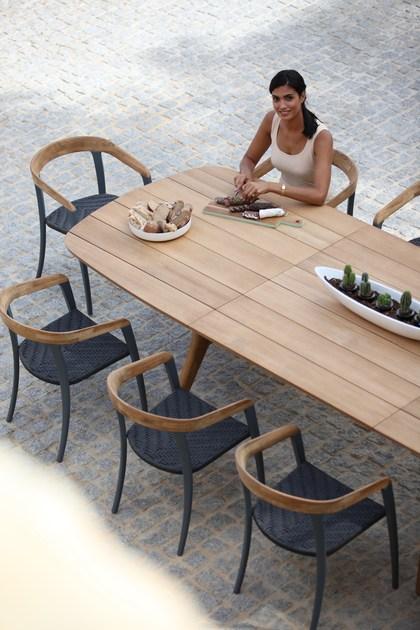 Royal Botania Раздвижной прямоугольный стол из тика Zidiz sun-id-1399626 - Вид №12