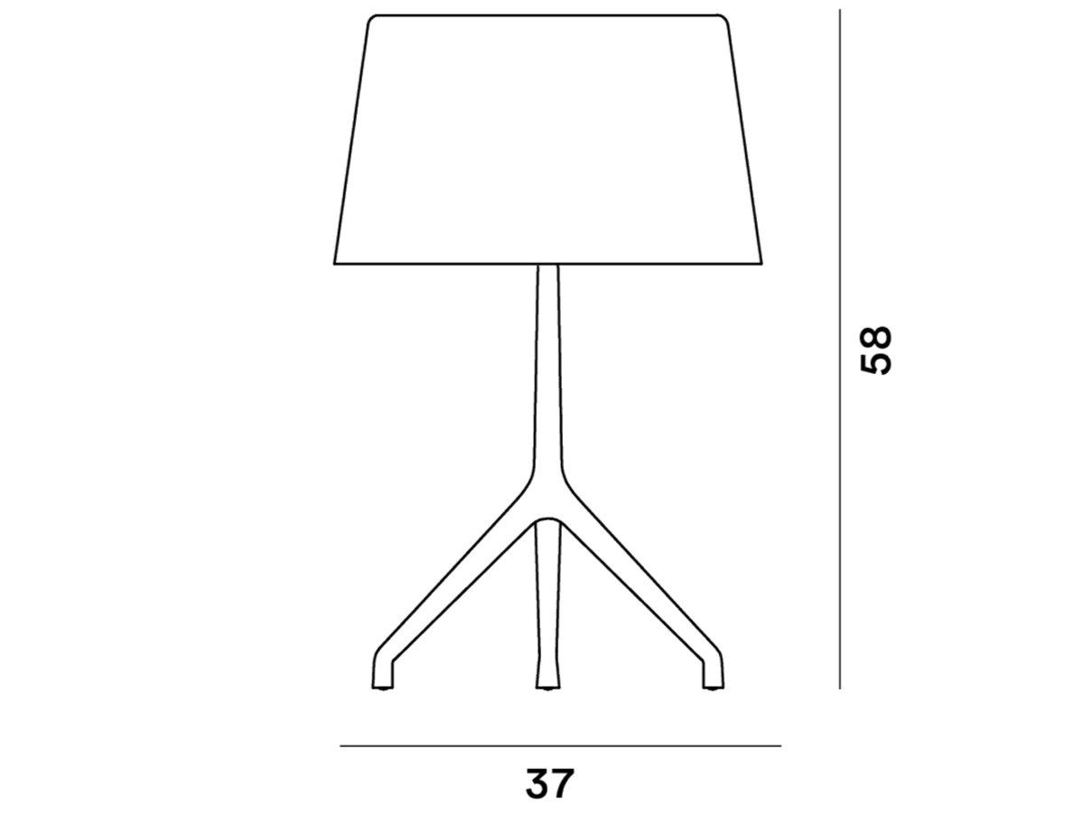 Светодиодная настольная лампа из дутого стекла и алюминия Foscarini Lumiere ARCH-00004296 - Вид №7