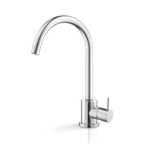 DEC002S Смеситель для раковины с поворотным изливом Linki DECO, Сатиновая сталь