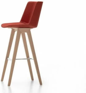 MDF Italia Высокий табурет из ткани со спинкой Aïku