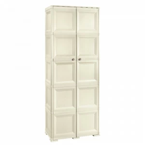 Шкаф платяной двустворчатый пластиковый белый 203 см Omnimodus TONTARELLI ДЛЯ ЖИЗНИ 012107 Белый