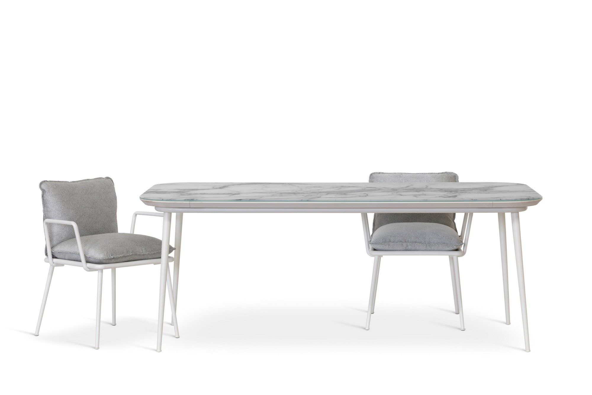 Алюминиевый садовый стол с Витритовым верхом Sicis Filicudi ARCH-00112922 - Вид №2