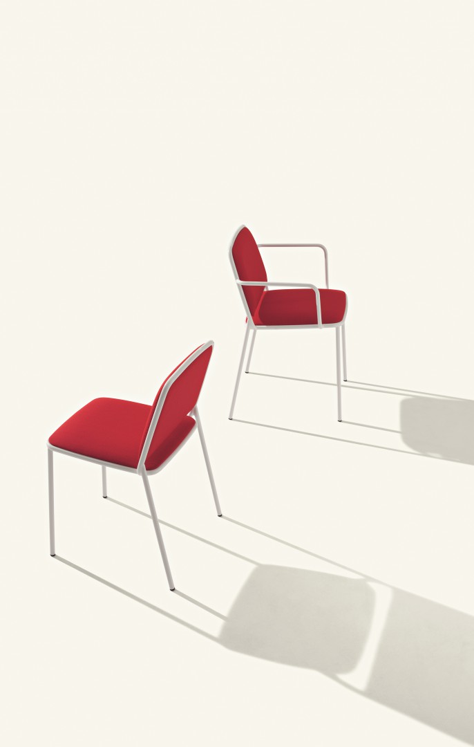 Ring 671 Кресло со стальным каркасом, 4 ножки. Сиденье и спинка мягкие. Et al. Ring - Вид №1