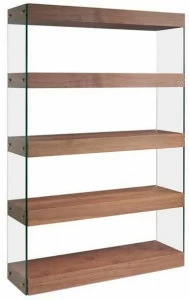 Angel Cerdá Двусторонний открытый книжный шкаф из дерева и стекла Nature life 3091