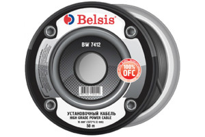 15527426 Автомобильный силовой кабель 16мм2 6 Ga, чёрный BW7412 Belsis