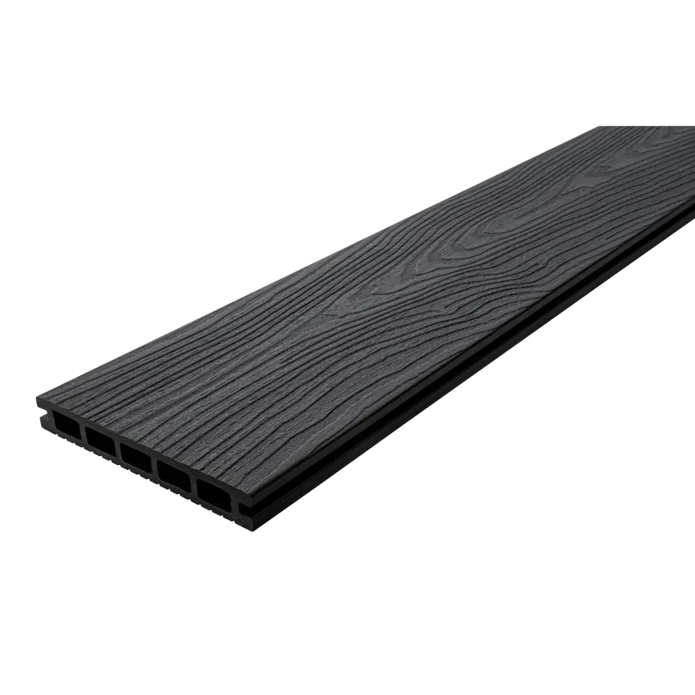 Террасная доска ДПК T-Decks цвет Графит 2000x150x20 мм двусторонний 0.3 м² STLM-2169726 - Вид №1