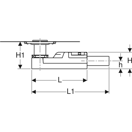 154.050.00.1 Трап для душа Geberit для высоты выравнивающей стяжки на впуске 90–220 мм Geberit  - Вид №3