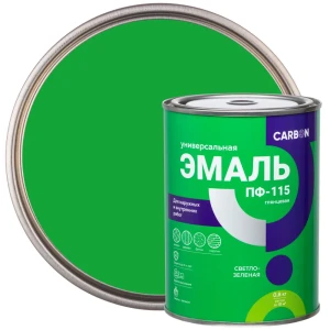 Эмаль ПФ-115 Carbon глянцевая цвет светло-зеленый 0.8 кг 82739752 STLM-2081820