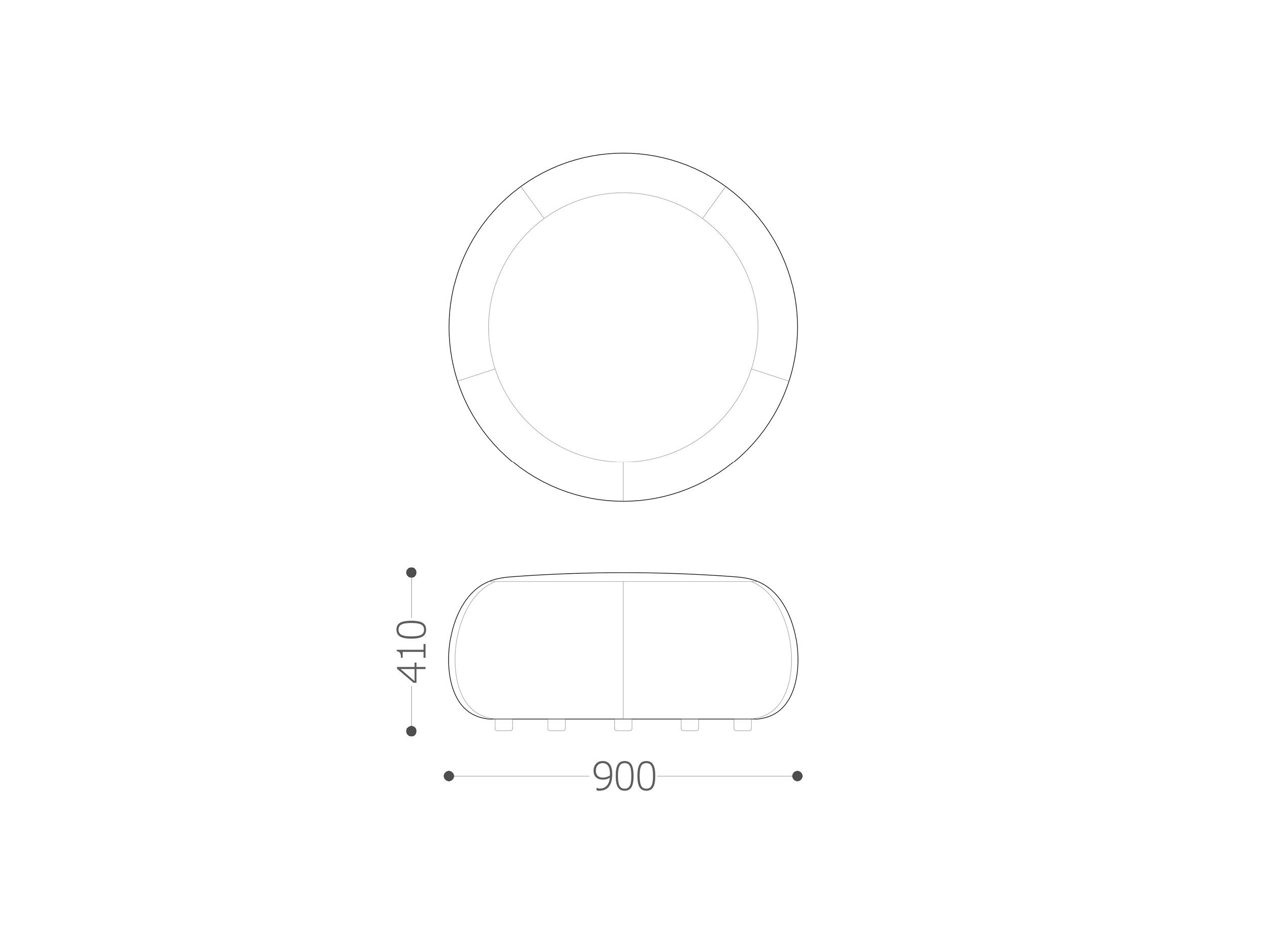 Круглый пуф VAGHI Alias Pouf ARCH-00010319 - Вид №4