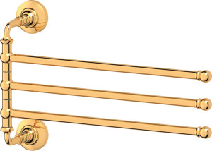 STI 211 Держатель полотенец поворотный тройной 35 cm 3SC STILMAR GOLD
