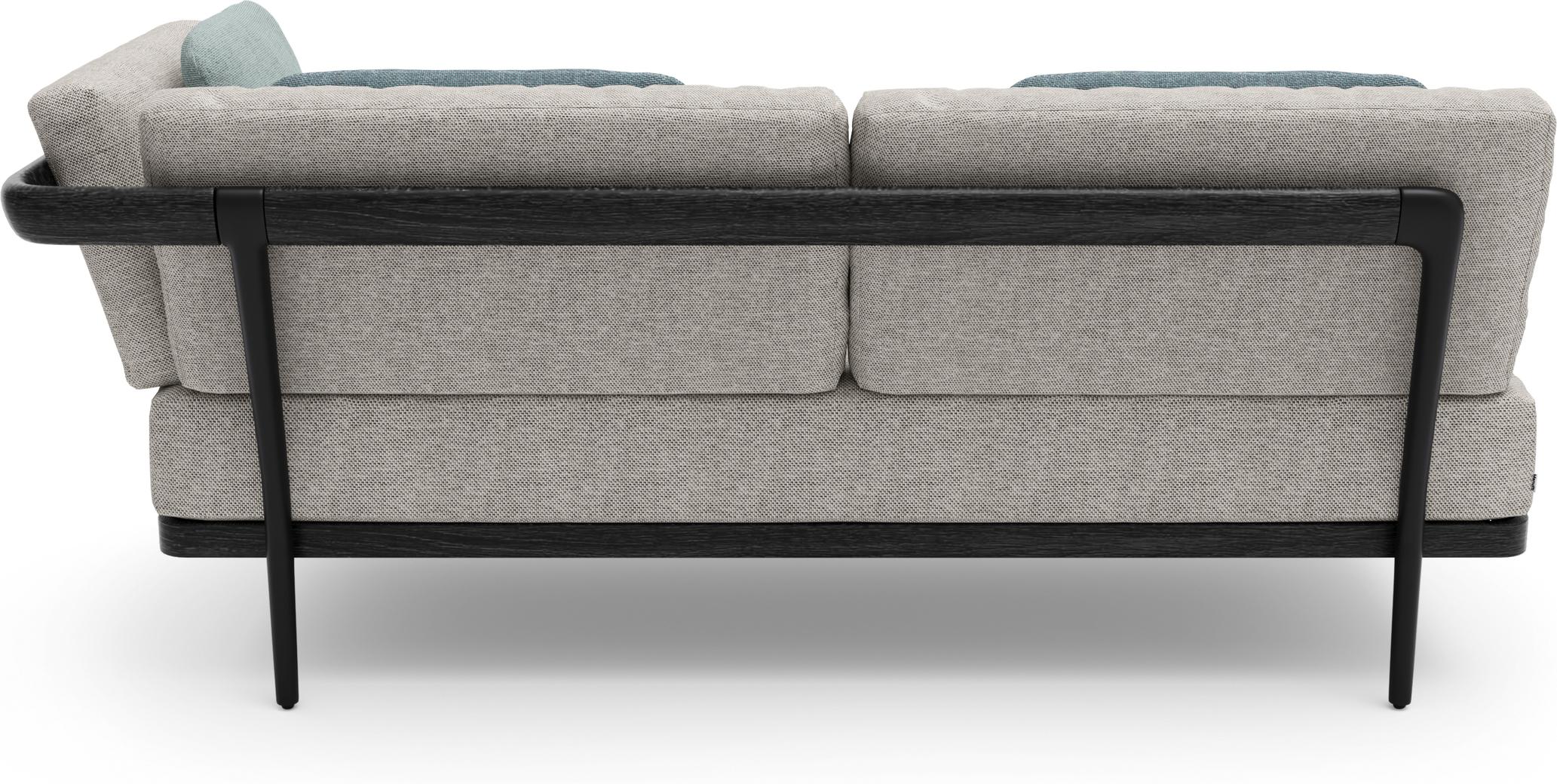 MNST1202 Левое угловое двойное сиденье лава teak nero Manutti Flex - Вид №1