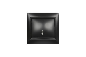 16051860 Проходной выключатель 1-клавишный 10А черный SBE-01b-10-SW12-0-c Smartbuy Венера