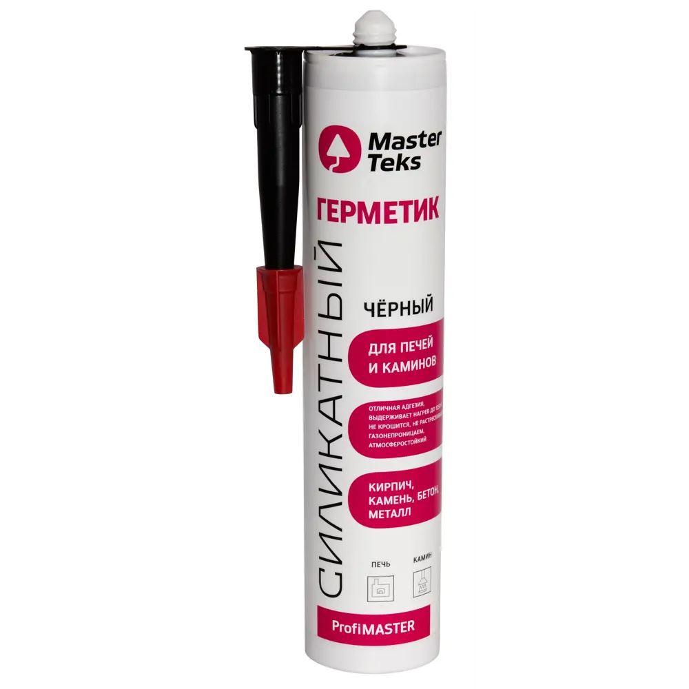 Силикатный герметик Remont Plus для каминов и печей черный 260 мл 89398929 STLM-1544862
