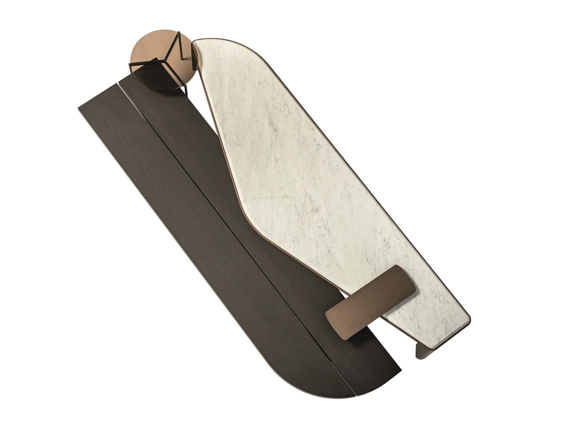 Низкий журнальный столик из каррарского мрамора Shake ARCH-00119283 - Вид №1