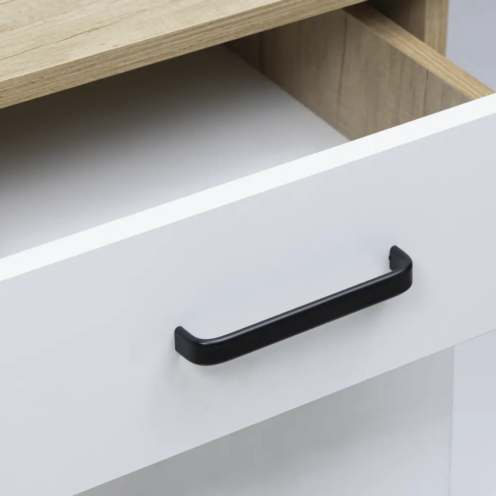 Мебельная ручка-скоба UA340-96 черная 96 мм AKS STLM-2129414 - Вид №6