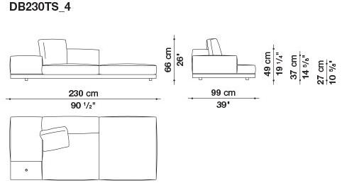 B&B Italia Кожаный диван Dock sun-id-1441060 - Вид №62