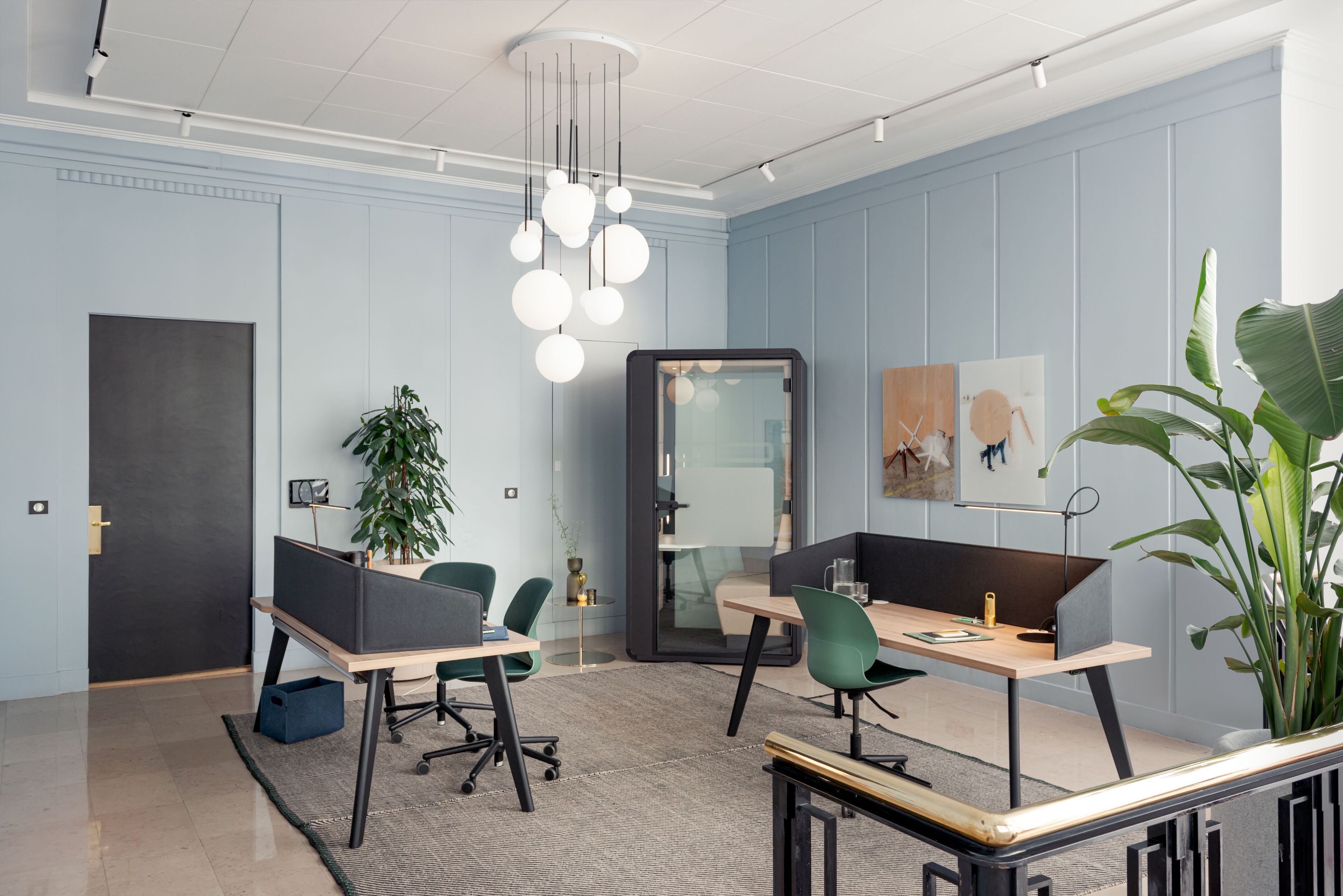 5 спиц рециркулированный материал мягкий операционный офисный стул с колесами Haworth Maari ARCH-00042473 - Вид №4