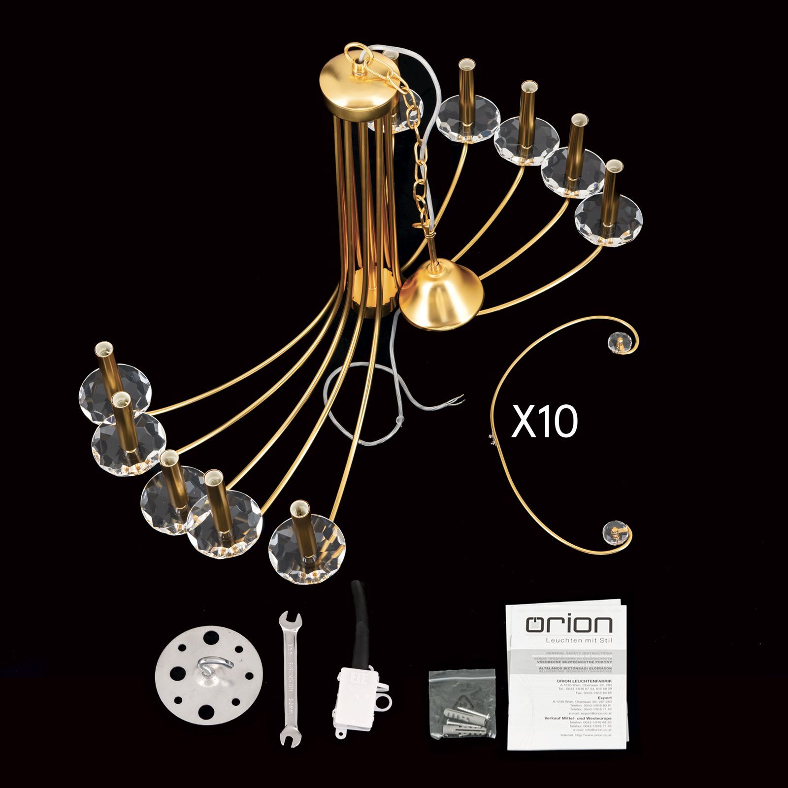 Латунная люстра Orion Ariane ARCH-00009584 - Вид №12