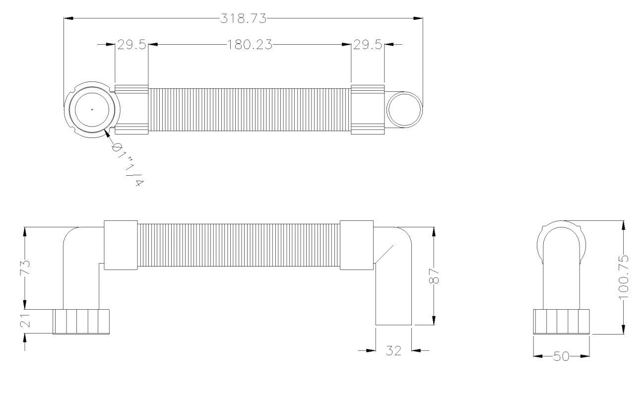 Сифон для умывальника Ponte Giulio стандарт ARCH-00066244 - Вид №2