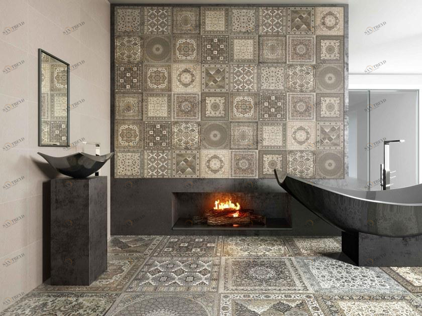 Aparici Белая плитка для стен с эффектом ткани Kilim sun-id-1468274